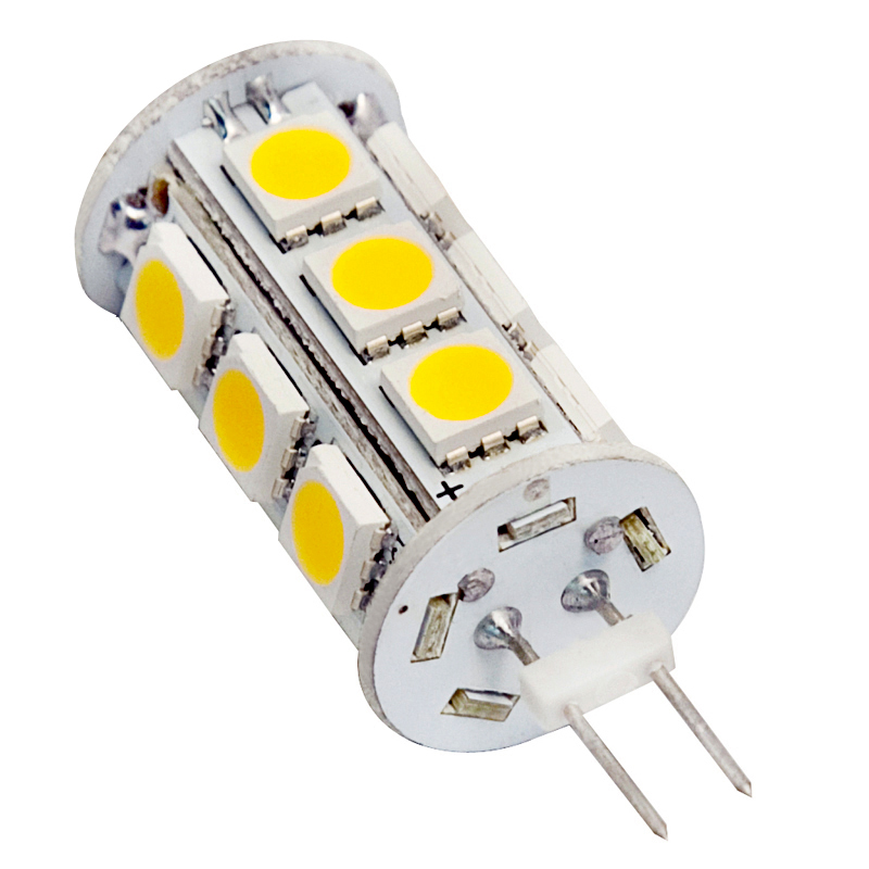 AC10-18V/DC10-30V, Back-Pin Tower T3 JC G4 LED Bulb, 3.6 Watts, 20-25W Equivalent, 5-Pack AC10-18V/DC10-30V, Back-Pin Tower T3 JC G4 LED Bulb, 3.6 Watts, 20-25W Equivalent, 5-Pack